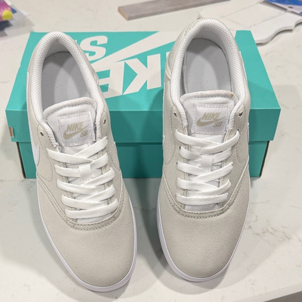 Nike Women's Shoes in White and Cream